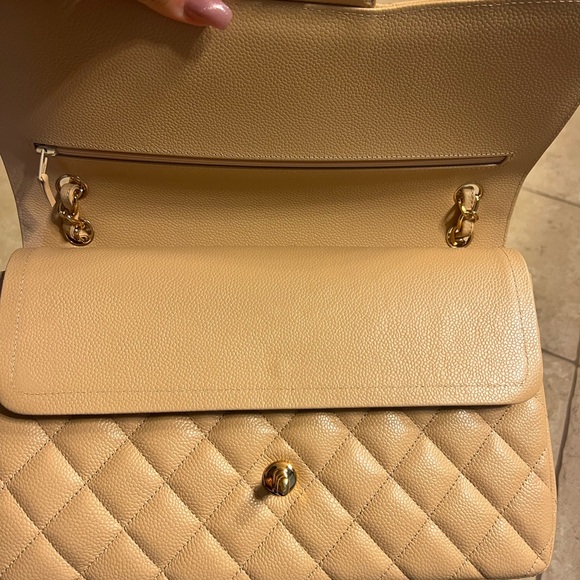 Chanel Tan Quilted Leather Chain Bag - Picture 5 of 10
